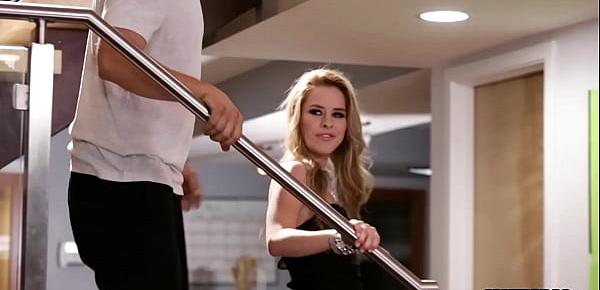 Sexy slut Lilly Lit banged by a perverted cop but guy liked her services